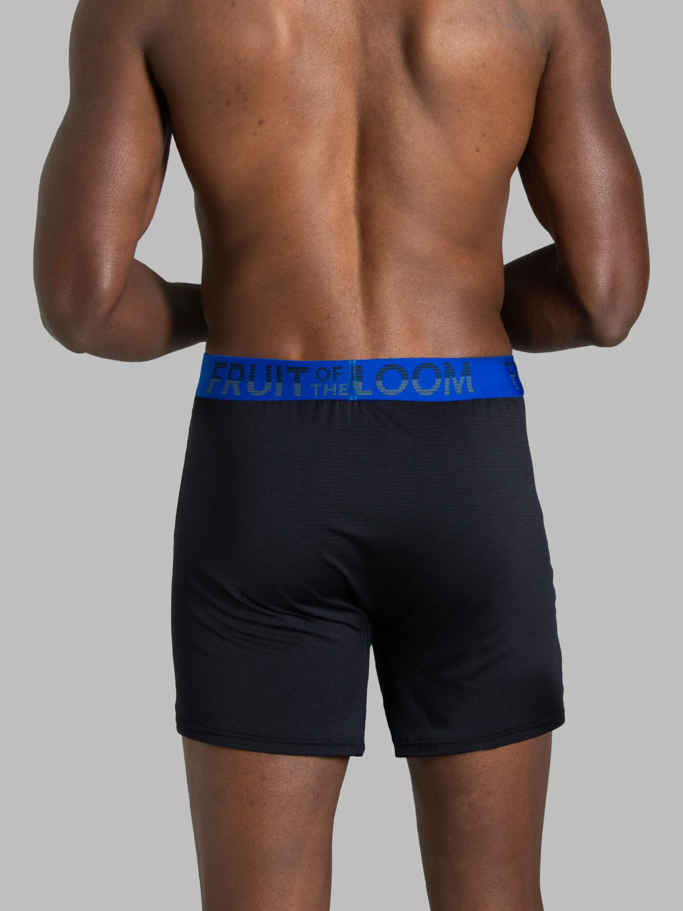 360 Stretch Cooling Channels Loose Fit Boxer Brief, Assorted 3 Pack