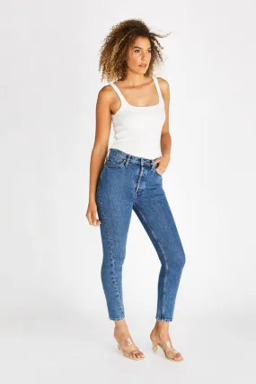 Alex High Rise Skinny With Twist Seam - Sequoia