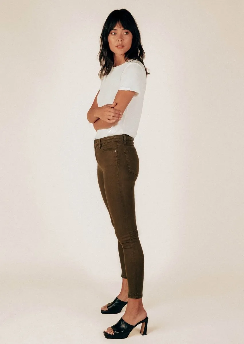 Annie 4-Pocket Pant in Dark Olive