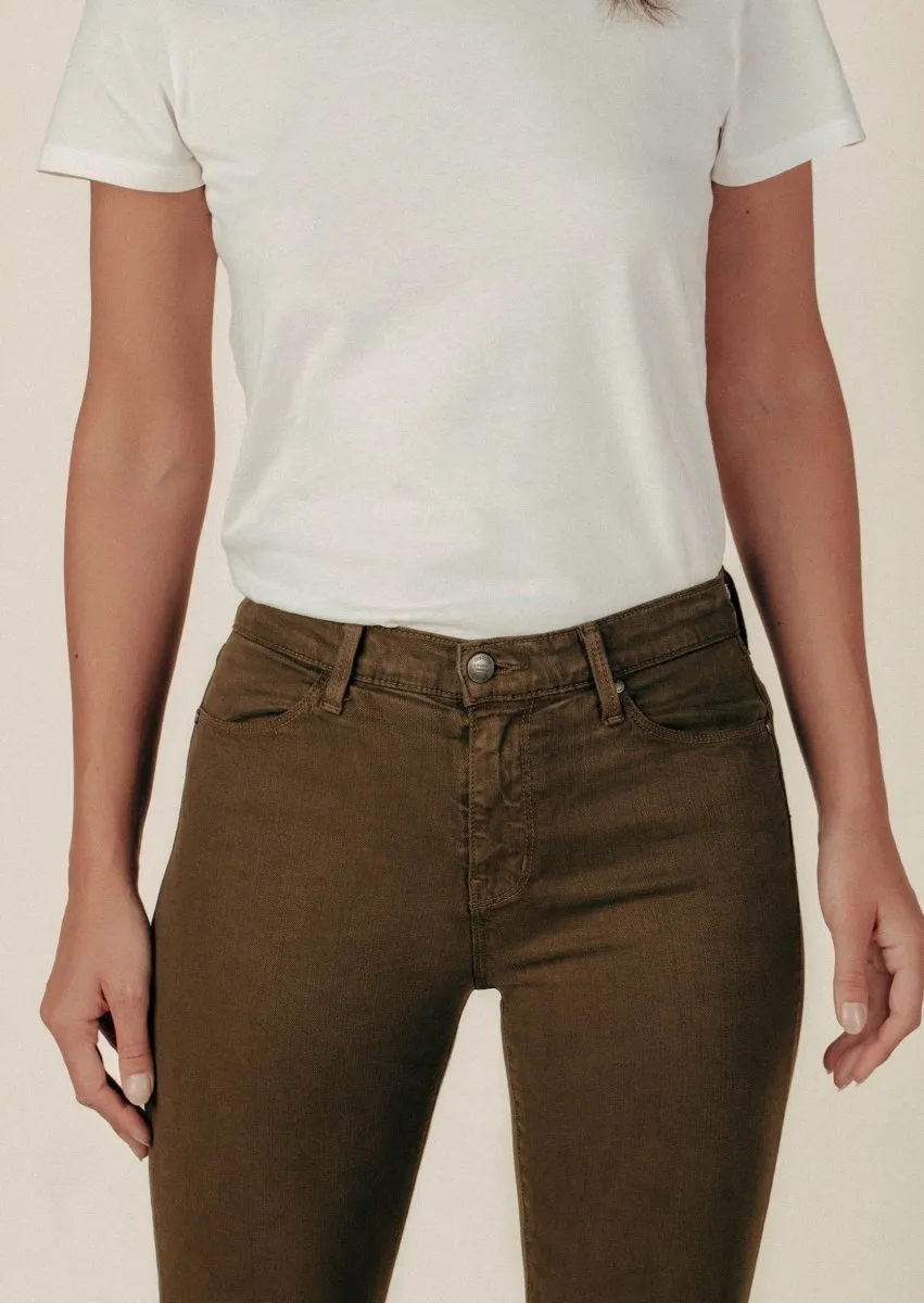 Annie 4-Pocket Pant in Dark Olive