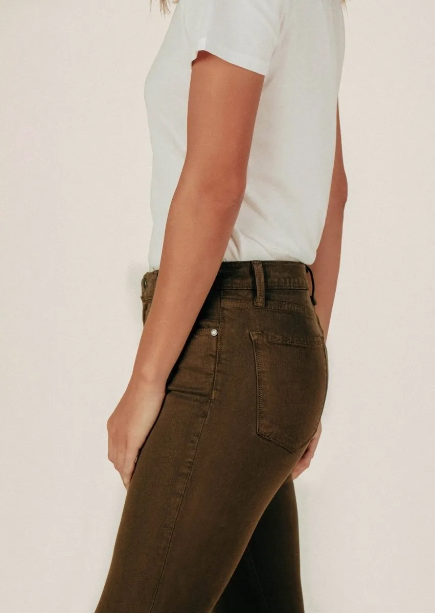 Annie 4-Pocket Pant in Dark Olive