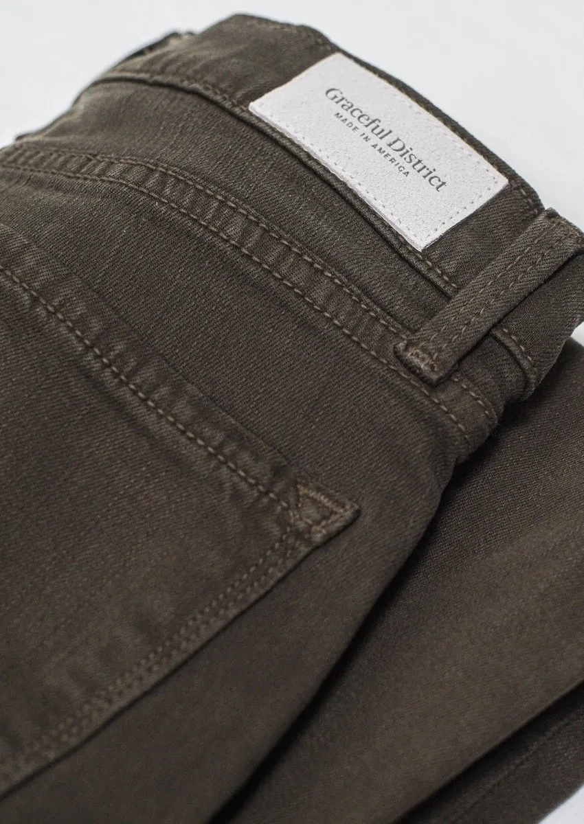 Annie 4-Pocket Pant in Dark Olive