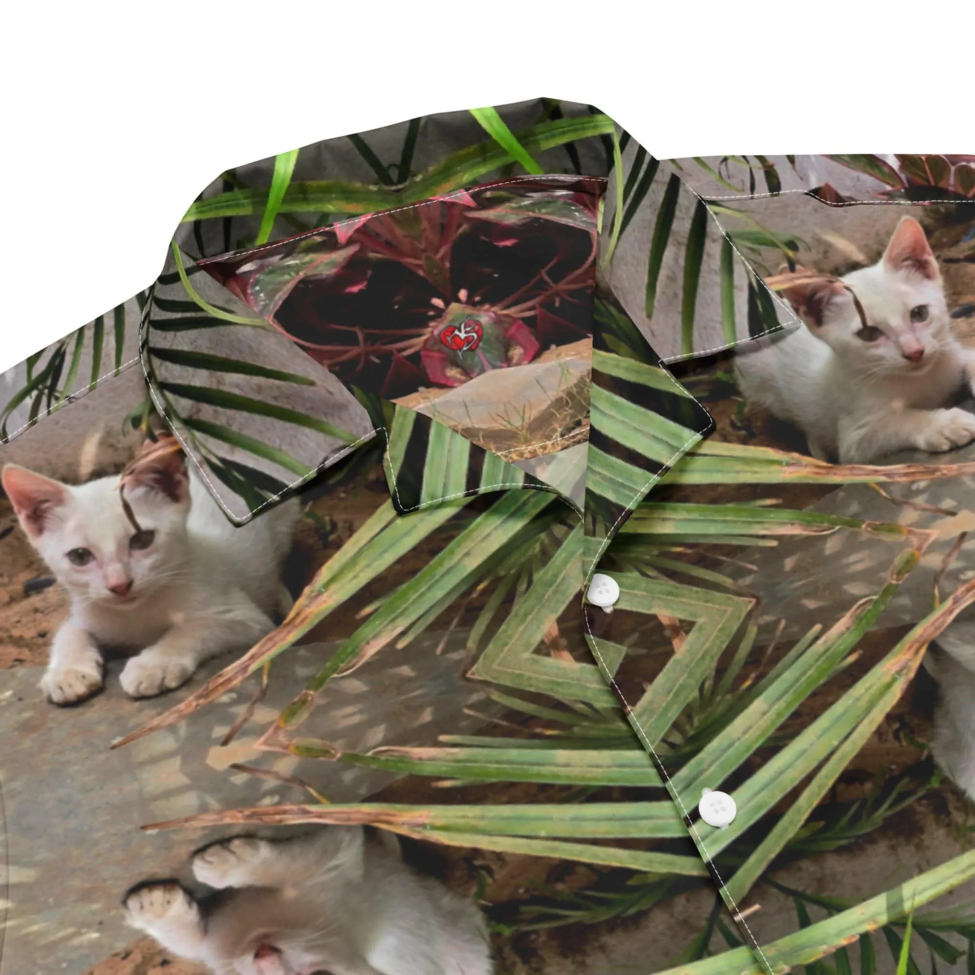 Bamboo Cat Unisex button shirt