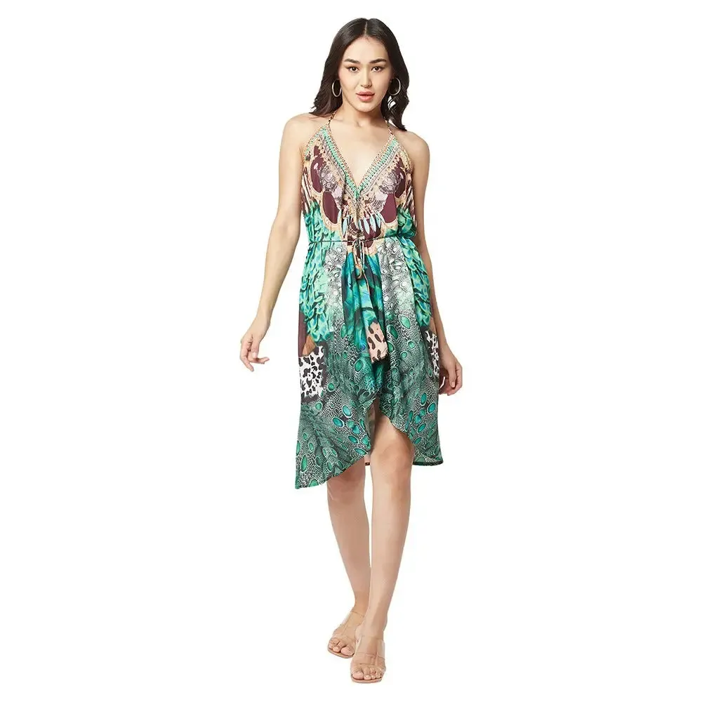 Beach and Resort High-Low Halter Dresses