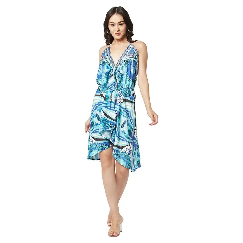 Beach and Resort High-Low Halter Dresses
