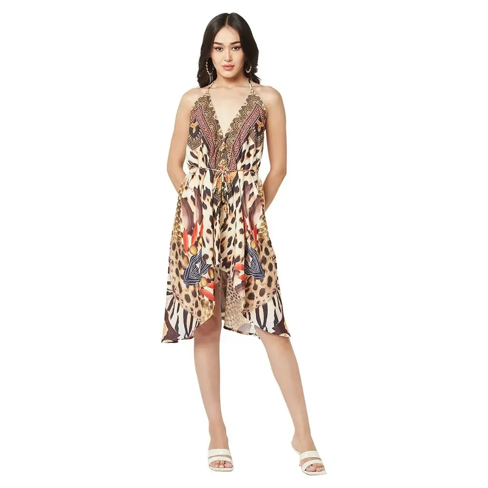 Beach and Resort High-Low Halter Dresses