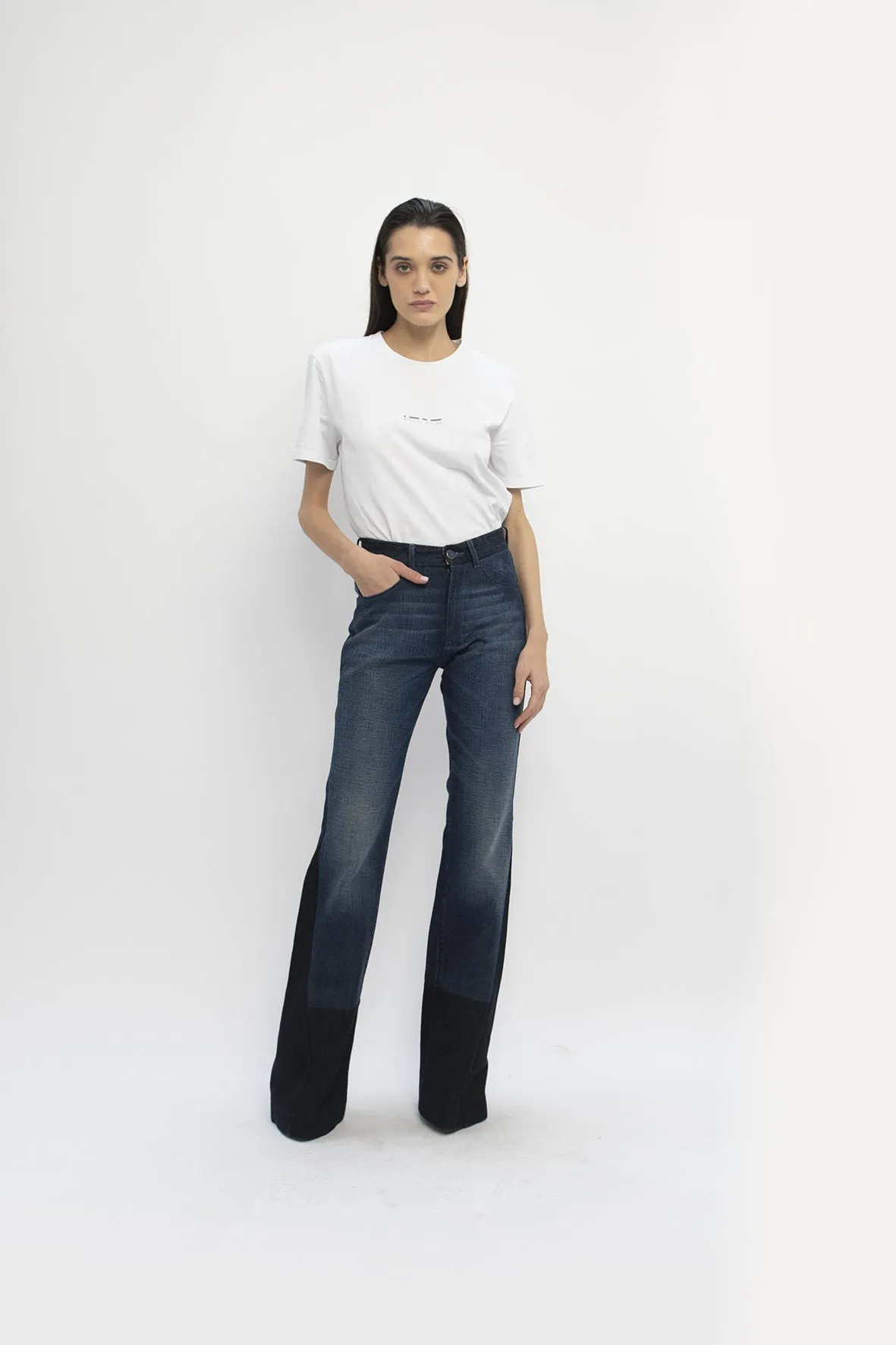 Berenice flare jean - upcycled garment