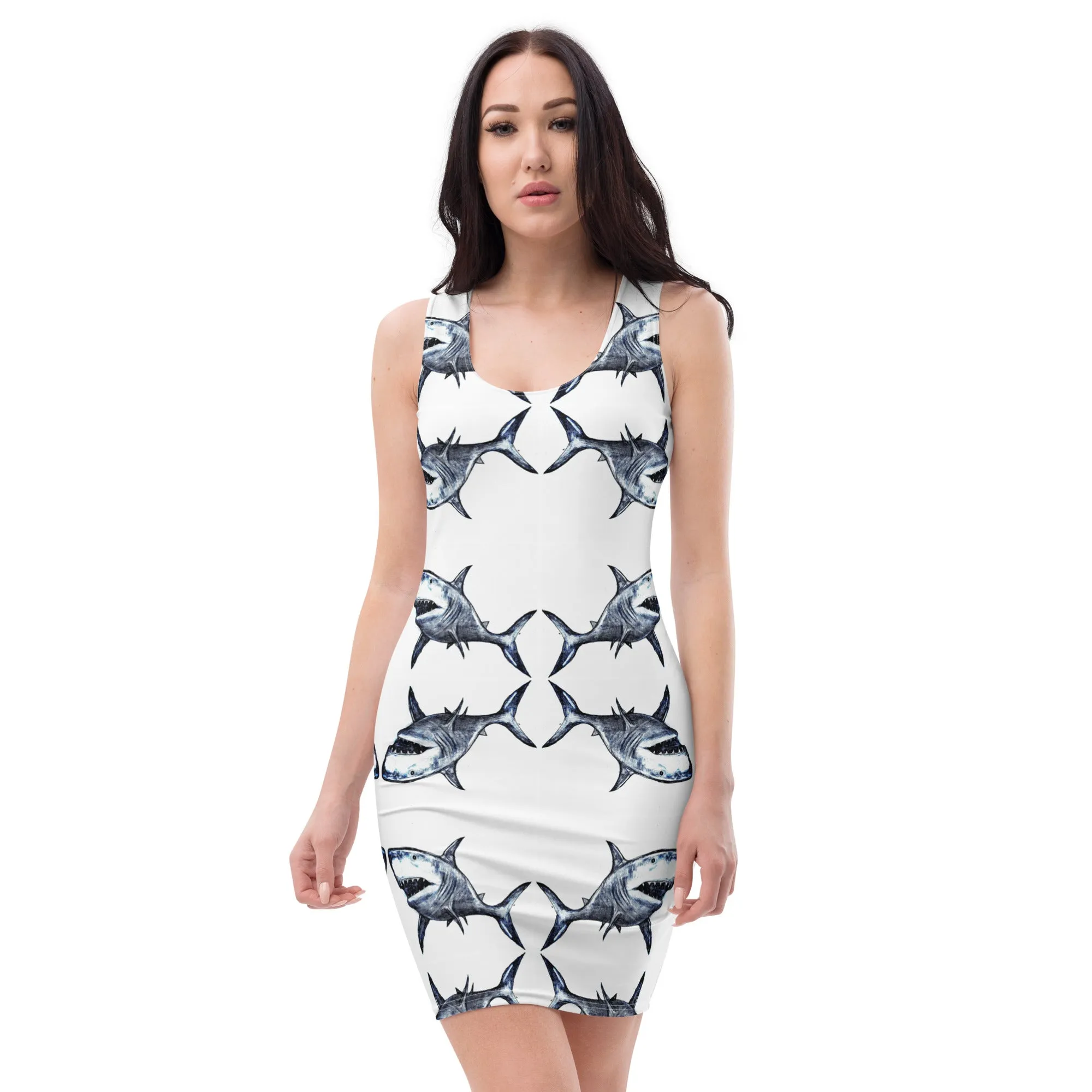 Biro Shark Bodycon dress