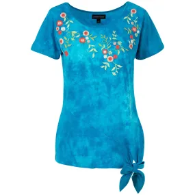 Blue Sky Garden Scoop Neck Tee