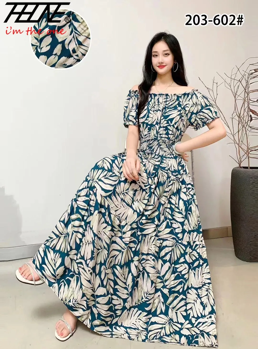 Bohemian Floral Maxi Dress - Sexy Summer Cotton Robe for Women, Indian & Korean Fashion Style