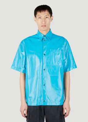 Bottega Veneta Leather Short Sleeve Shirt