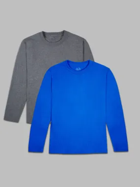 Boys' Supersoft Long Sleeve T-Shirt, 2 Color Pack