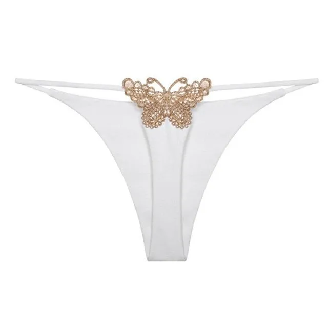 Butterfly Embroidered Underwear