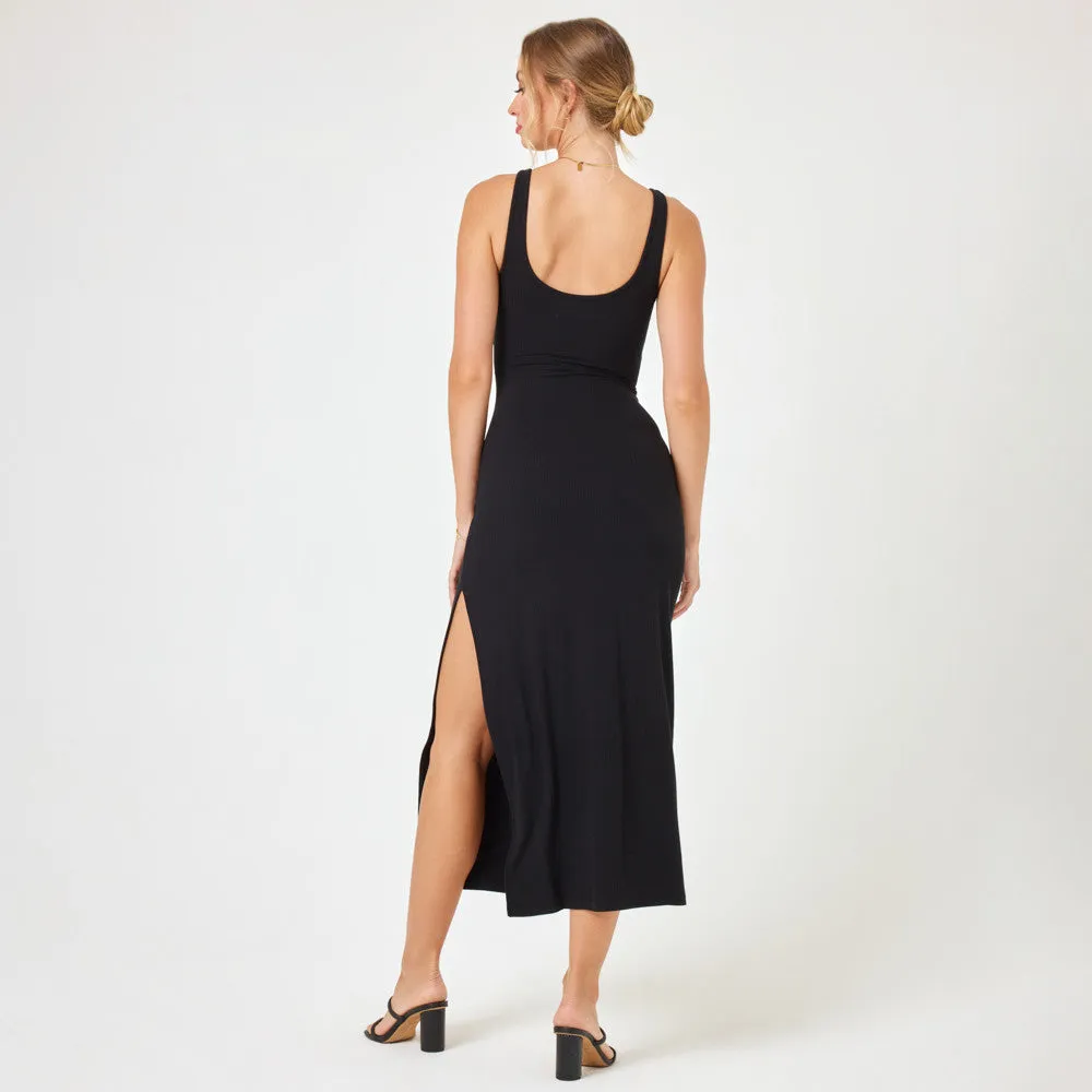 Camille Midi Dress - Black