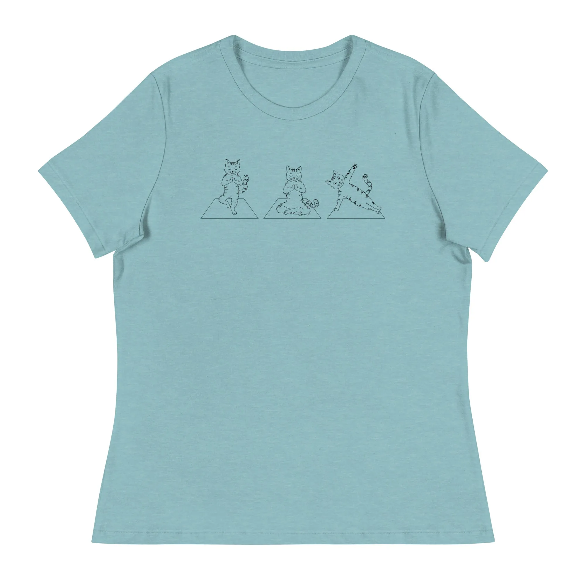 Cat Yoga Pose Relaxed T-Shirt