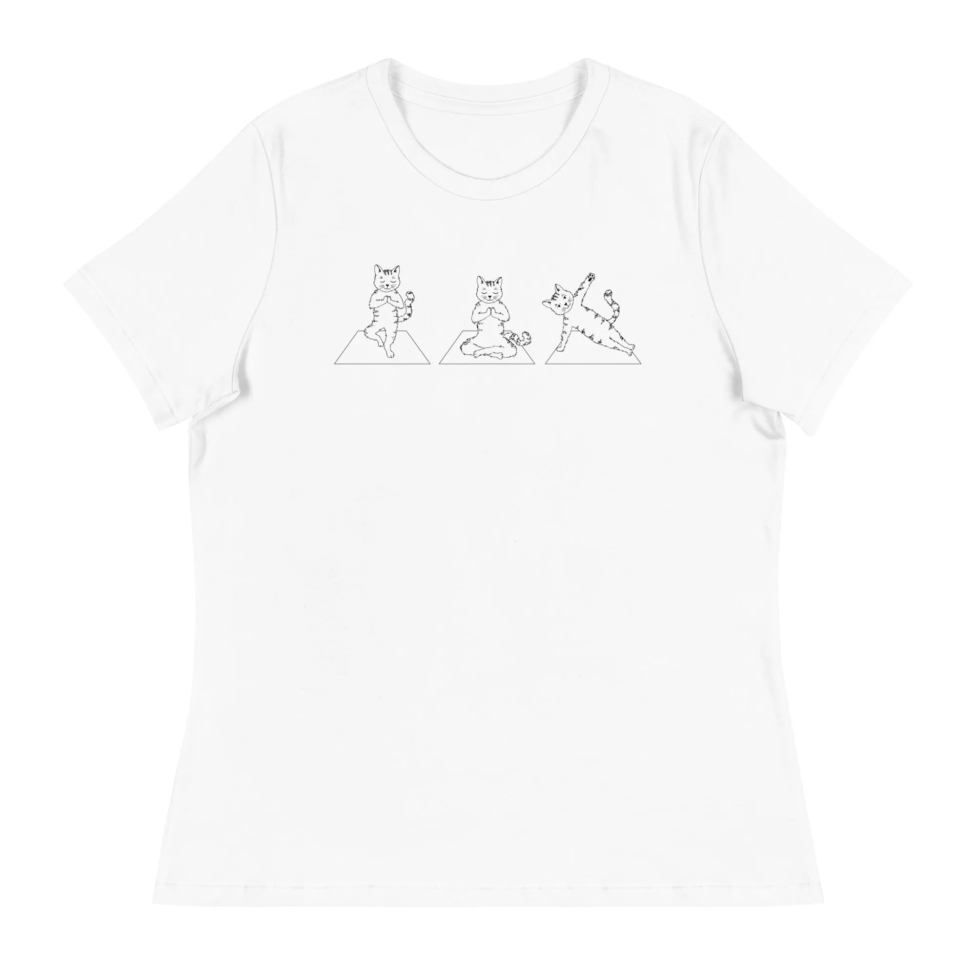 Cat Yoga Pose Relaxed T-Shirt