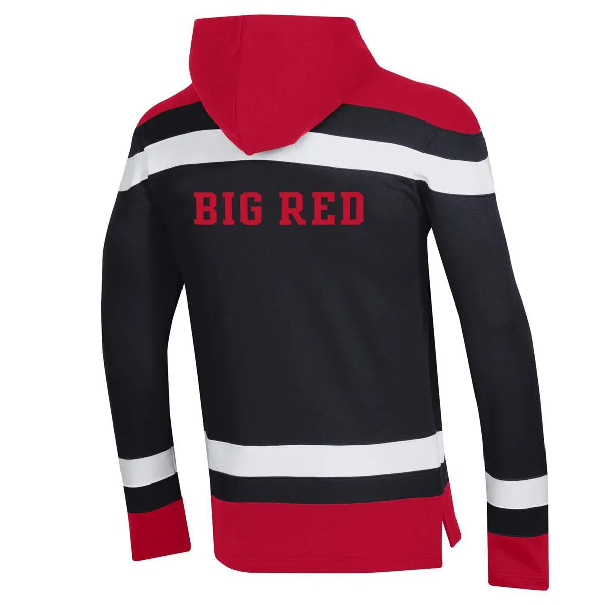 Champion Bear Through C and Big Red on Back Hockey Hood