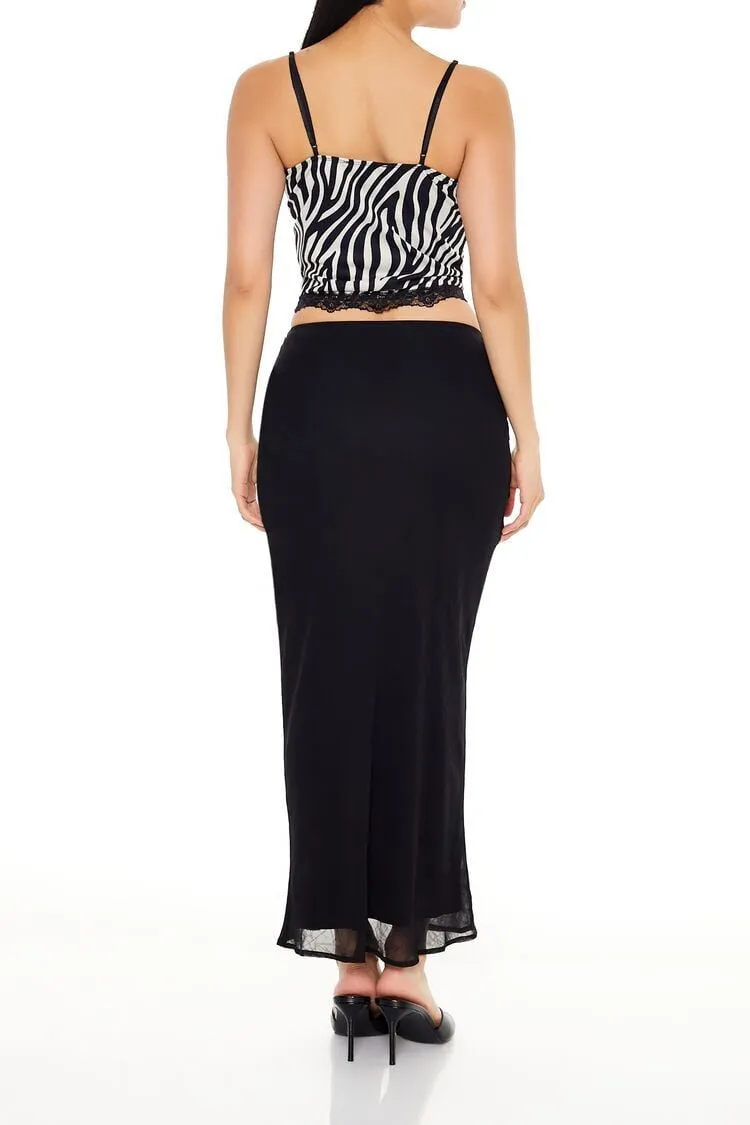 Chiffon Midi Skirt