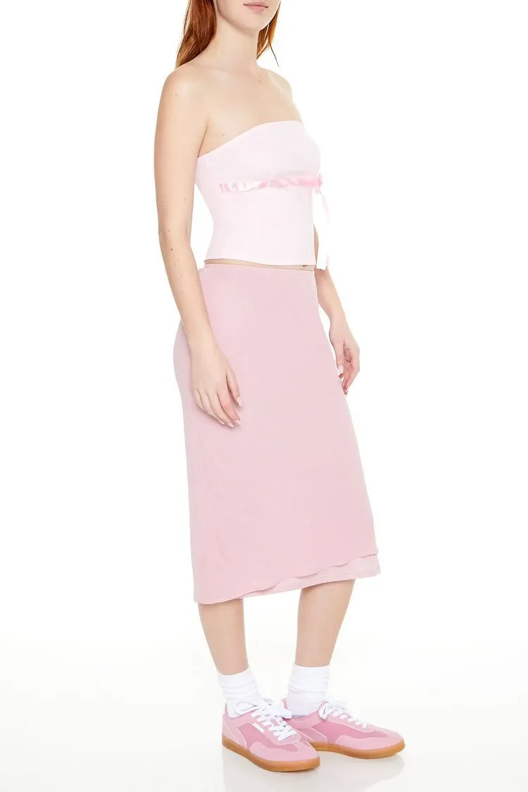 Chiffon Midi Skirt