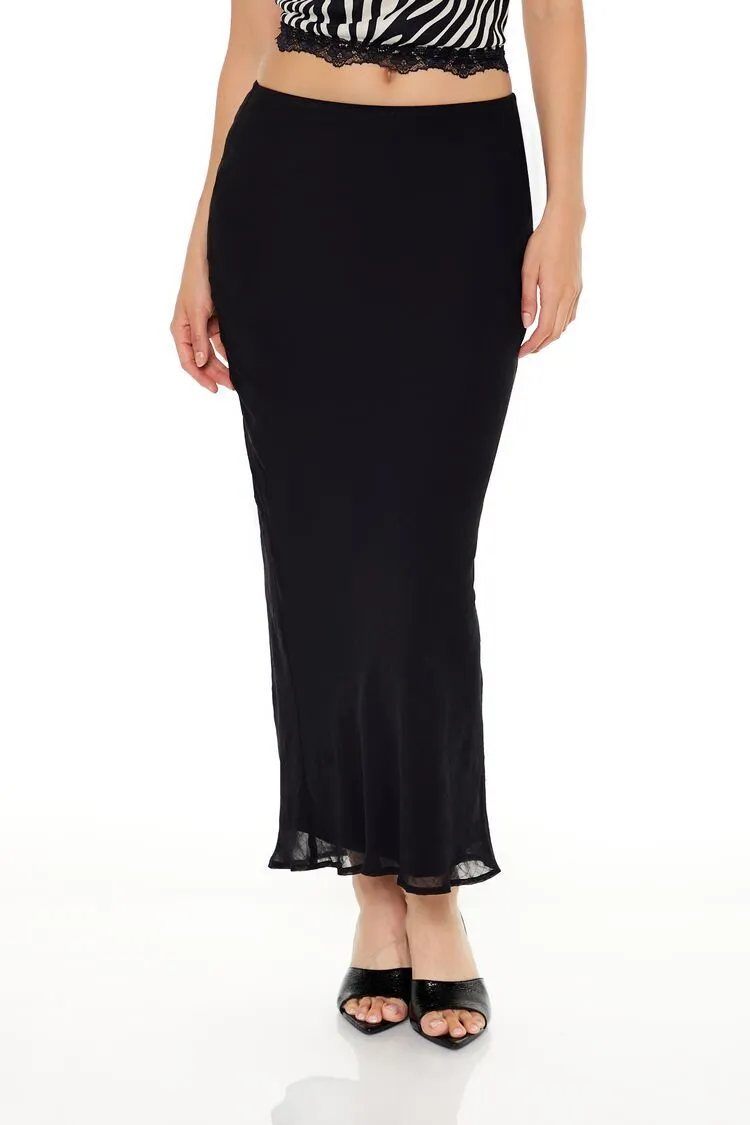Chiffon Midi Skirt
