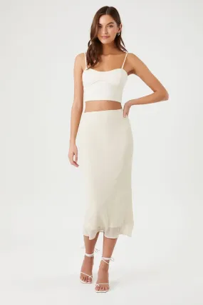 Chiffon Midi Skirt