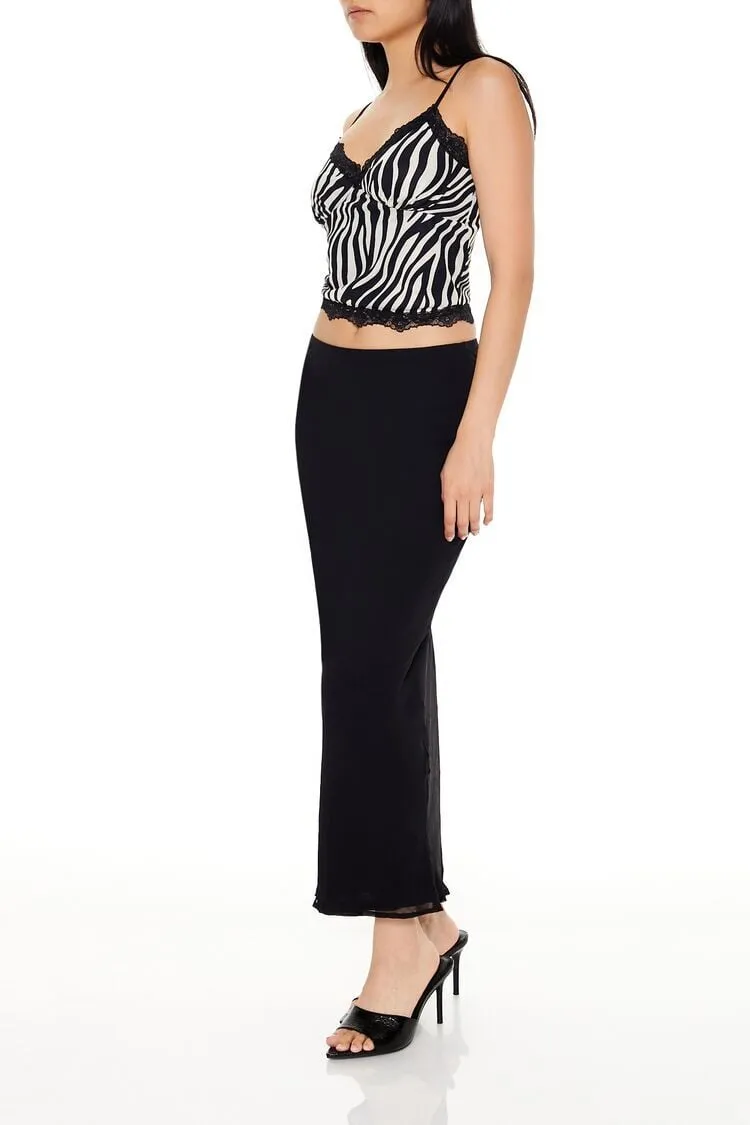 Chiffon Midi Skirt