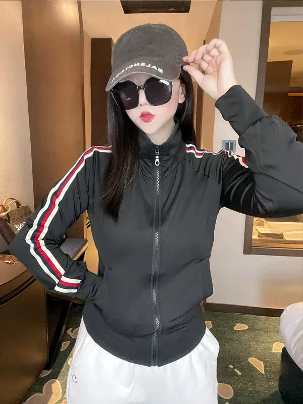 Coat Women's Short Sports Milk Silk Mask Sun Protection Clothing
