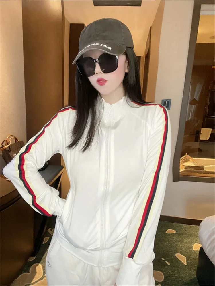 Coat Women's Short Sports Milk Silk Mask Sun Protection Clothing