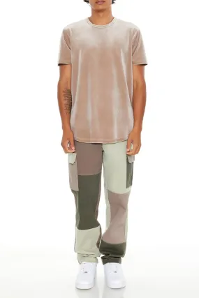Colorblock Straight Cargo Pants