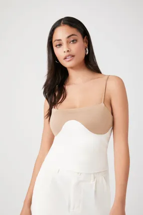 Colorblock Straight-Neck Cami