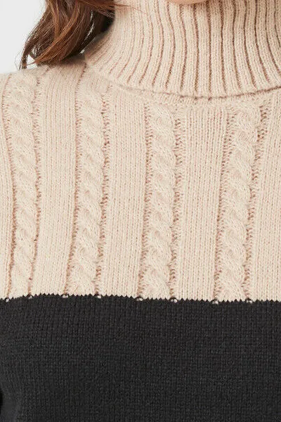 Colorblock Sweater Mini Dress