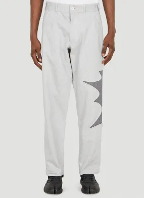Comme des Garçons SHIRT Contrast Panel Straight Leg Jeans