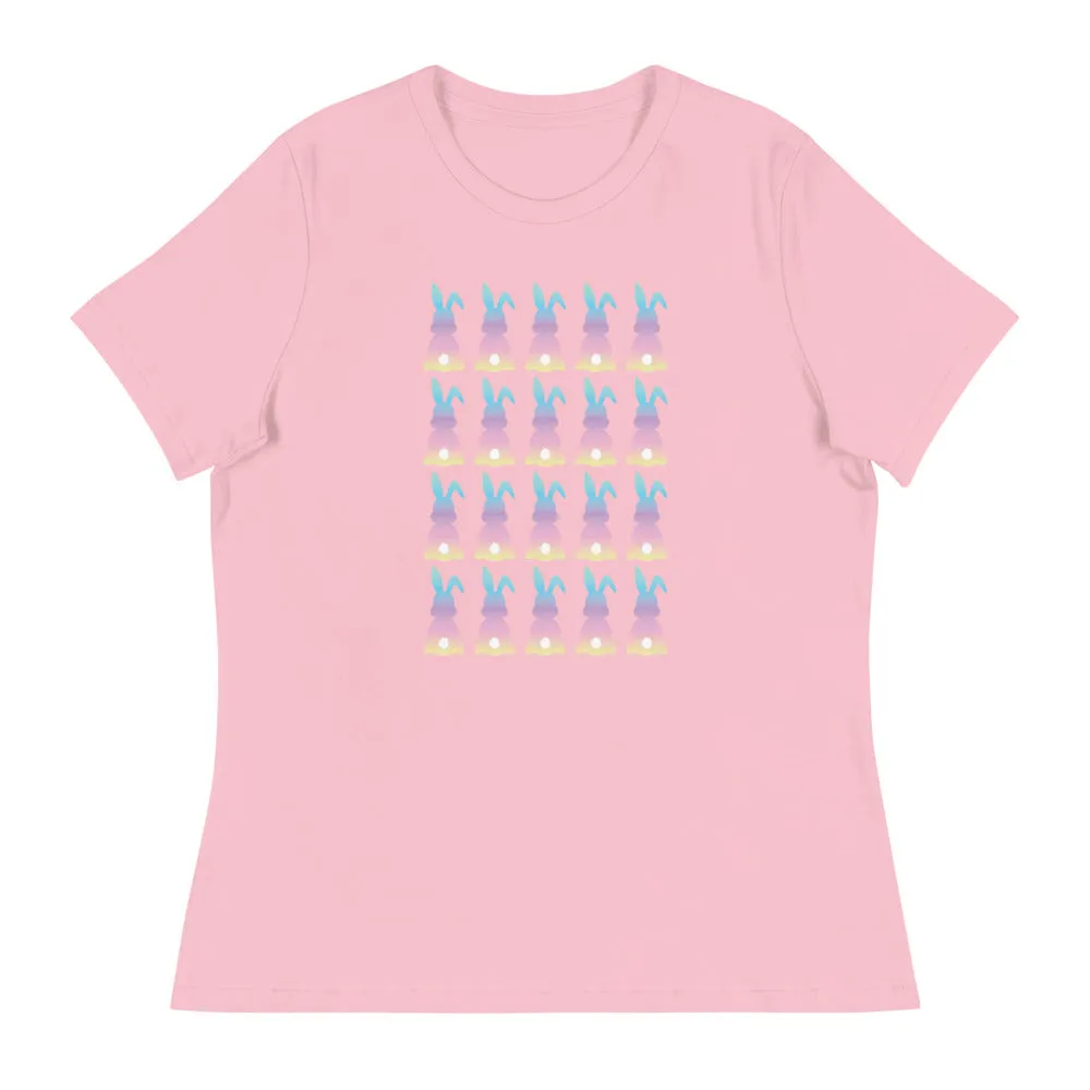 Cotton Candy Colored Bunny Women's Relaxed T-Shirt