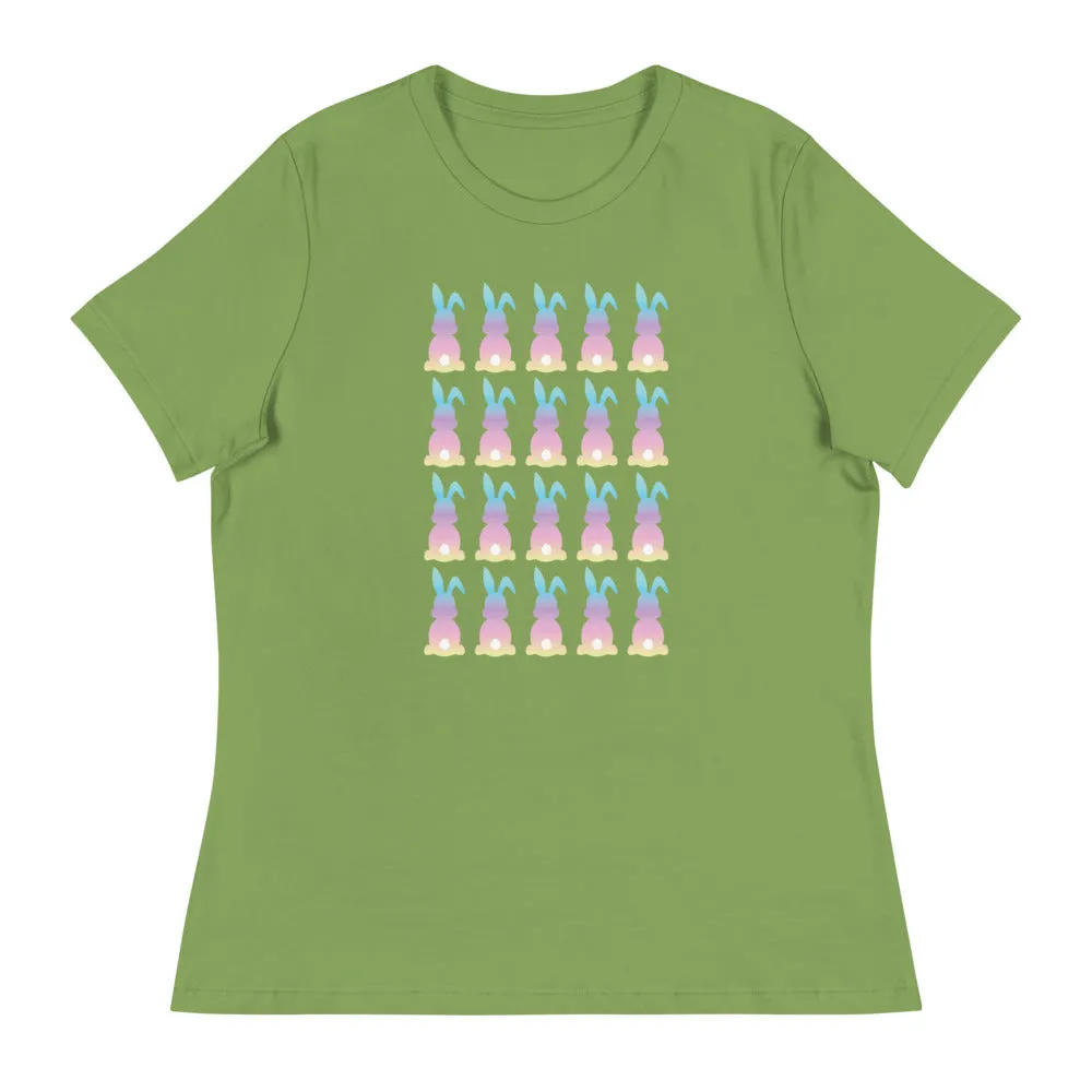 Cotton Candy Colored Bunny Women's Relaxed T-Shirt