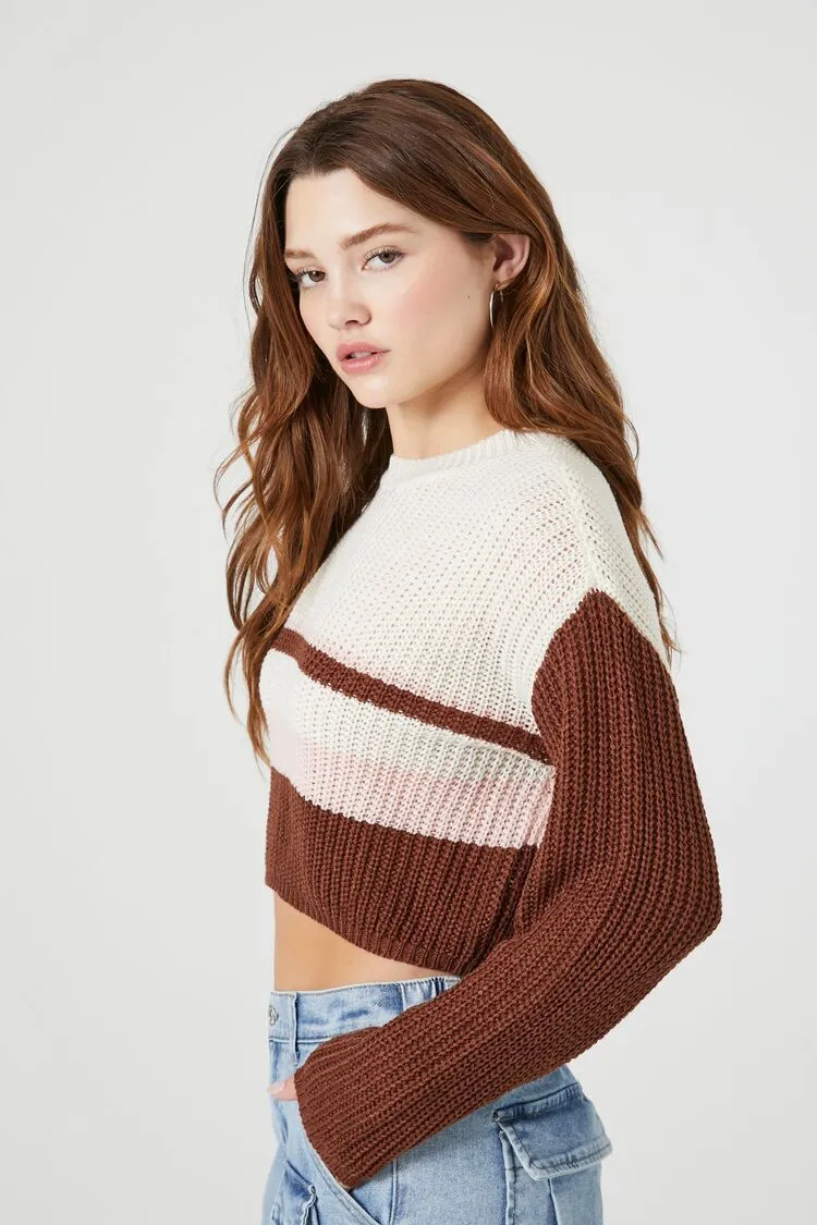 Cropped Stripe Sweater