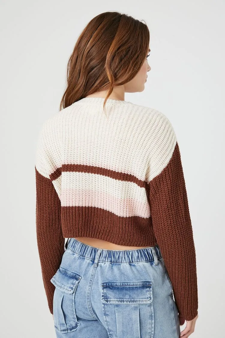 Cropped Stripe Sweater