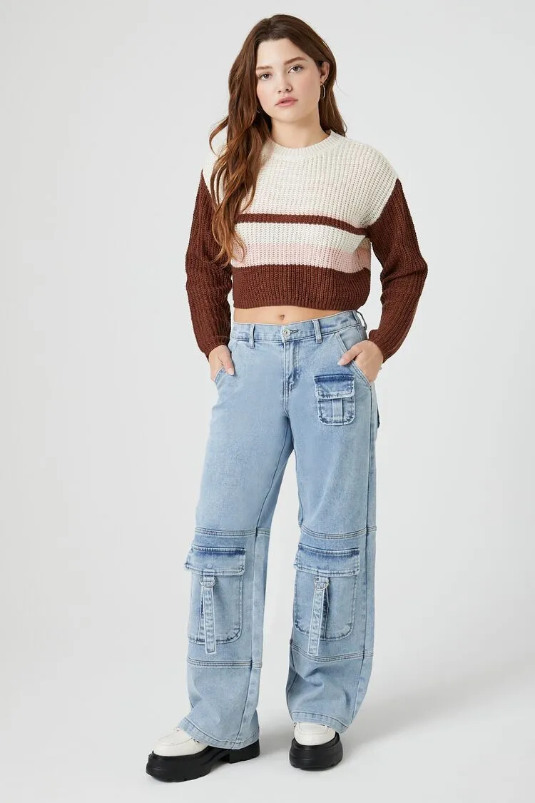Cropped Stripe Sweater