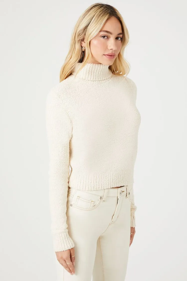 Cropped Turtleneck Sweater