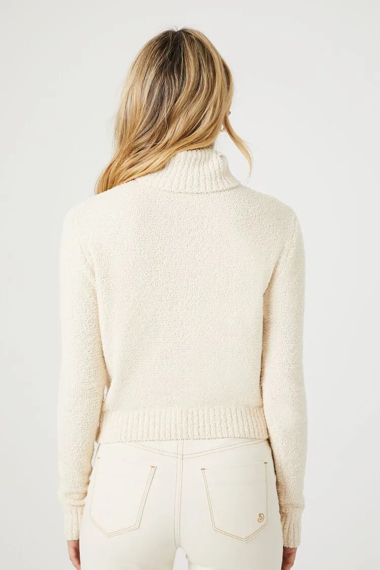 Cropped Turtleneck Sweater