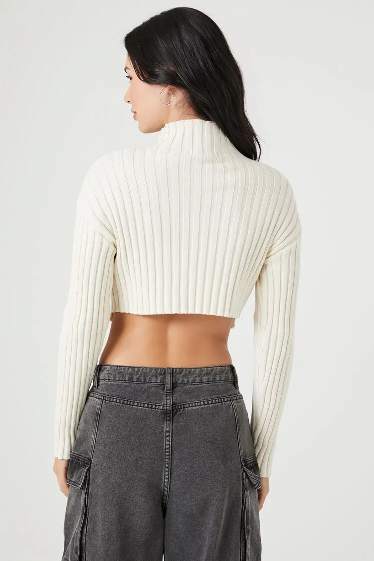 Cropped Turtleneck Sweater