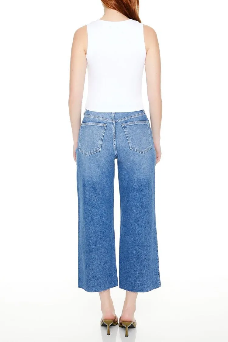 Cropped Wide-Leg Jeans