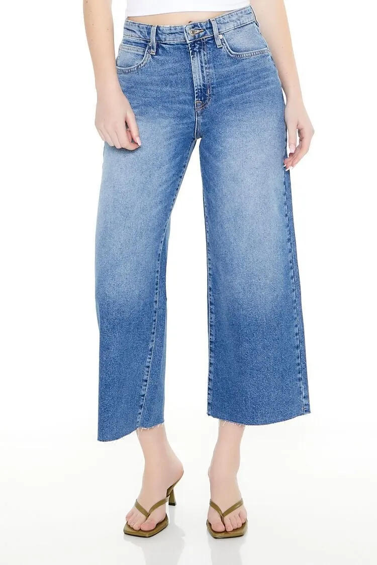 Cropped Wide-Leg Jeans