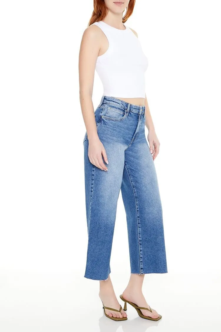 Cropped Wide-Leg Jeans