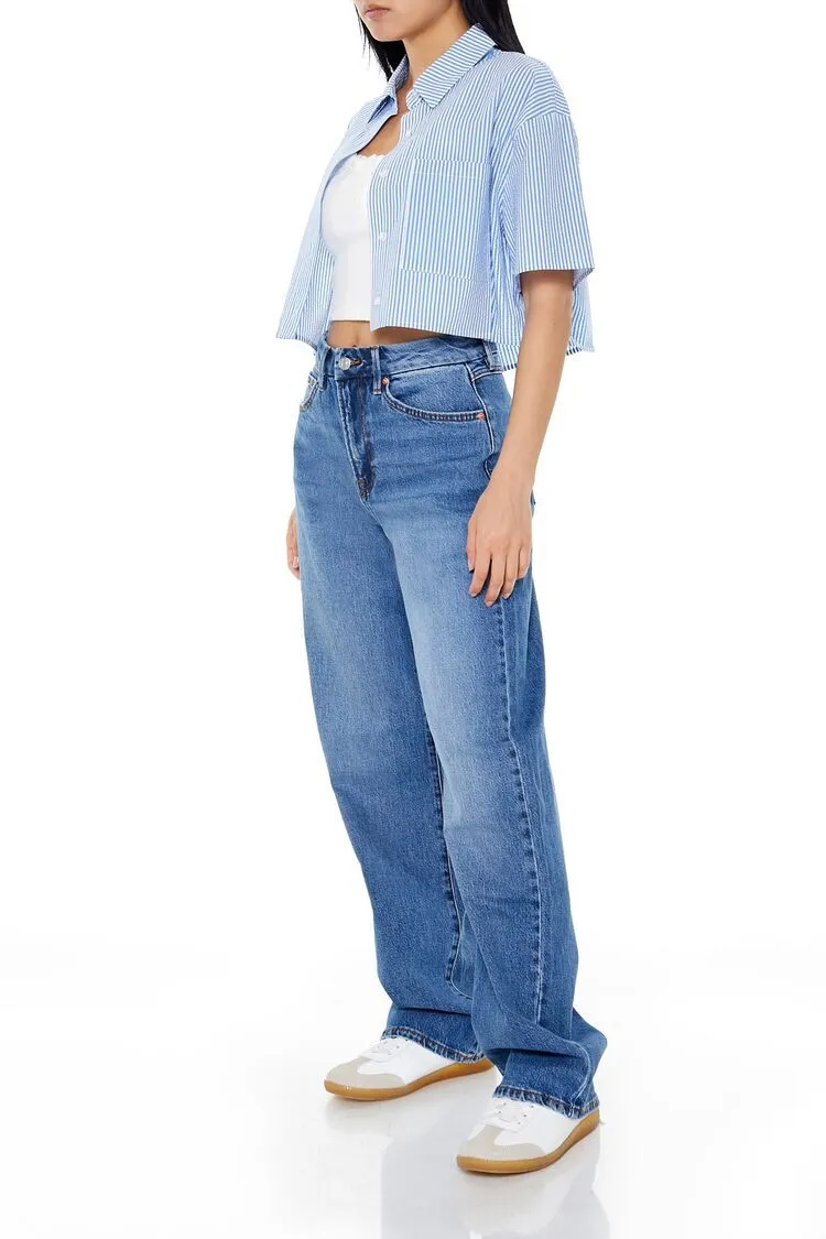 Curvy High-Rise Wide-Leg Jeans