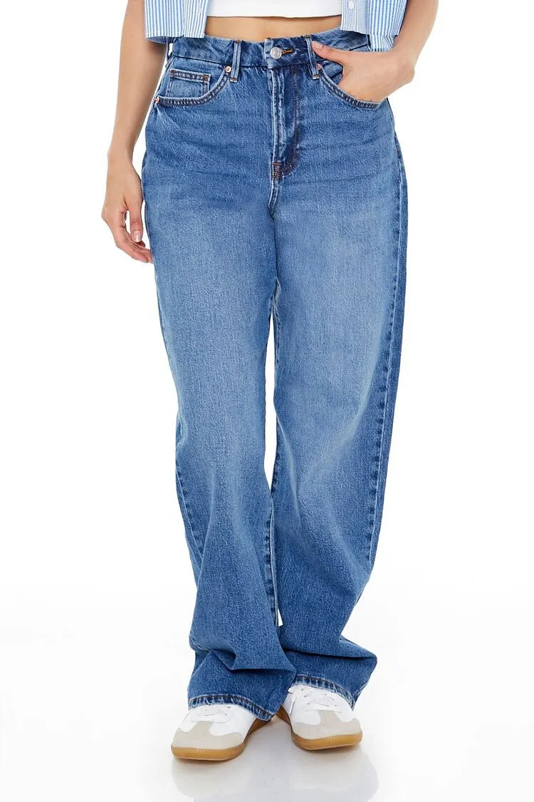 Curvy High-Rise Wide-Leg Jeans