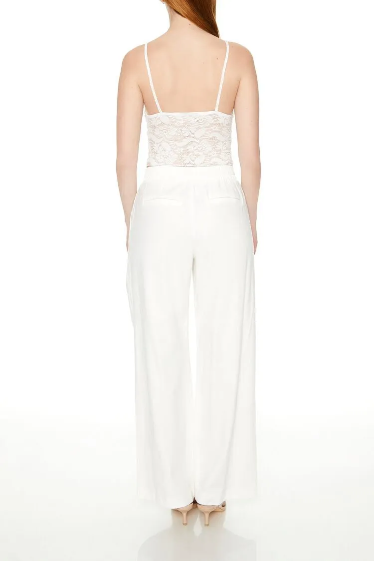 Drawstring Wide-Leg Pants