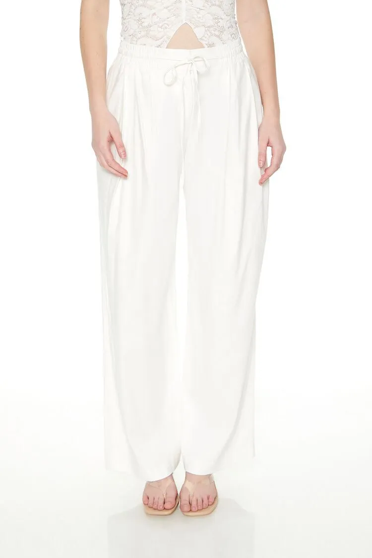 Drawstring Wide-Leg Pants