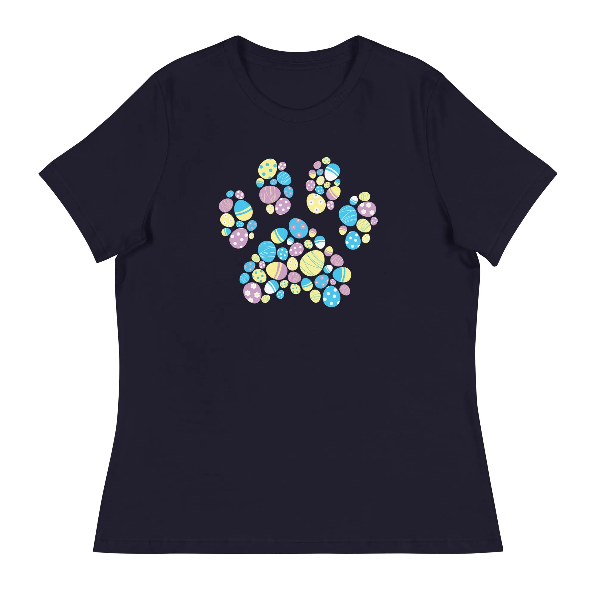 Easter Egg Paw Women's Relaxed T-Shirt