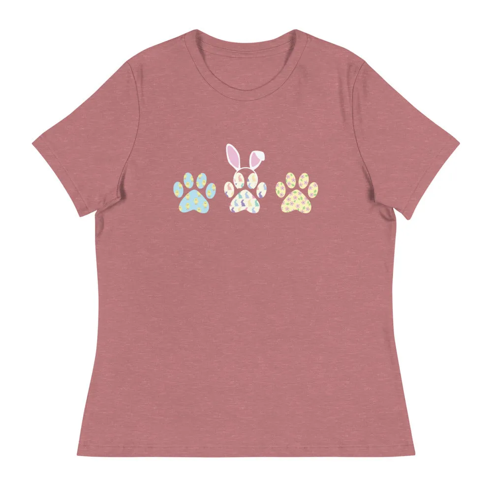 Easter Paws Women's Relaxed T-Shirt