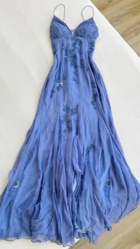Elegant Formal Dresses Spaghetti Straps Appliques A Line Long Prom Dresses Formal Women's Dresses Party Dresses